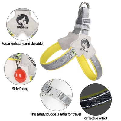 Reflective dog chest strap harness for small dogs,
Adjustable puppy harness vest for Yorkies,
Soft padded cat and dog harness with leash,
No-pull reflective harness for small breed dogs,
Breathable pet vest harness for puppies and kittens,
Comfortable dog chest harness for Yorkies and Chihuahuas,
Escape-proof cat and small dog walking harness,
Lightweight and safe puppy training harness vest,
Durable reflective pet harness for nighttime walks,
Easy-wear dog harness with chest strap for small pets
